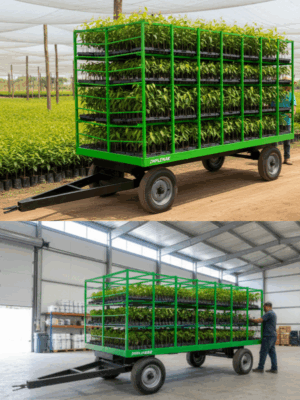 Carreta Para Carregamento de Mudas Altas ( 7 Andares)